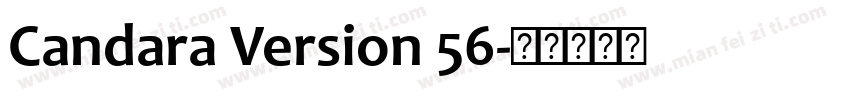 Candara Version 56字体转换